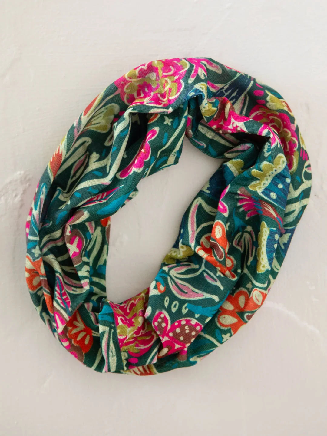 Half Boho Bandeau - Green Floral