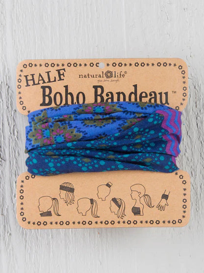Half Bandeau Purple and Blue Stripe