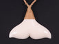 Whale-tail bone carving pendant