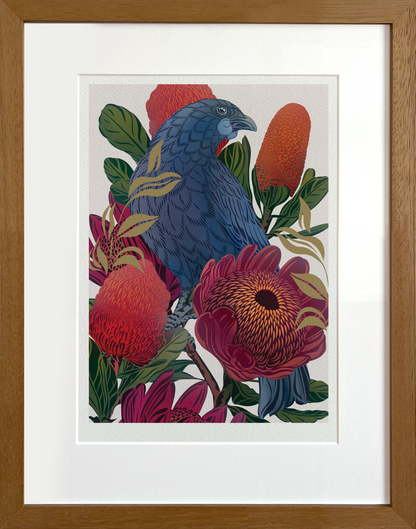 Antipodes Kōkako & Banksia Boutique Print