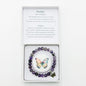 Amethyst Bracelet with Butterfly Charm