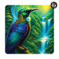Doug Healey Individual Acrylic Coaster with Tui Waterfall