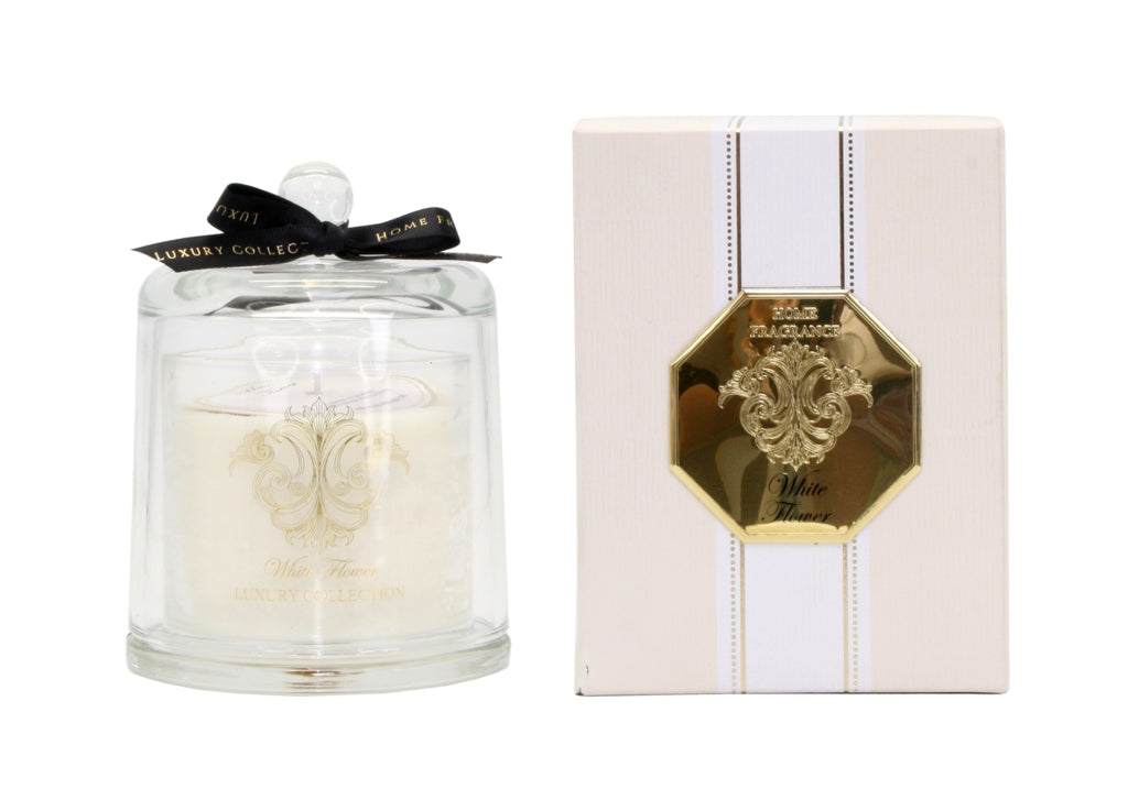 White Flower Candle