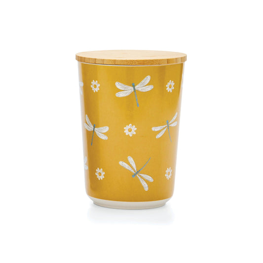 English Meadow - Bamboo Canister - Mustard