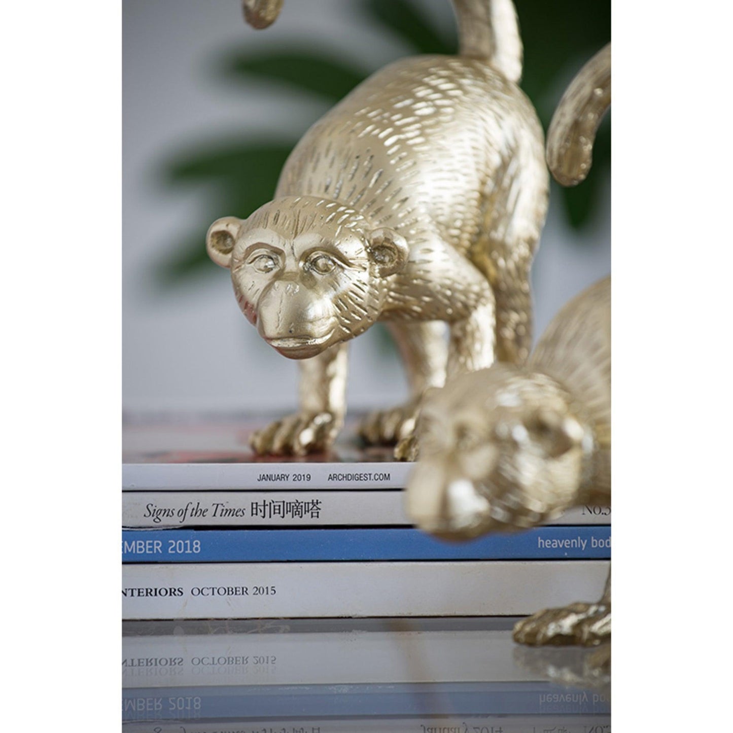 Gold Monkey Bookends