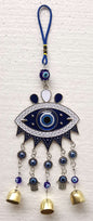 Evil Eye Hanging Ornament with Bells and Hamsa Hand