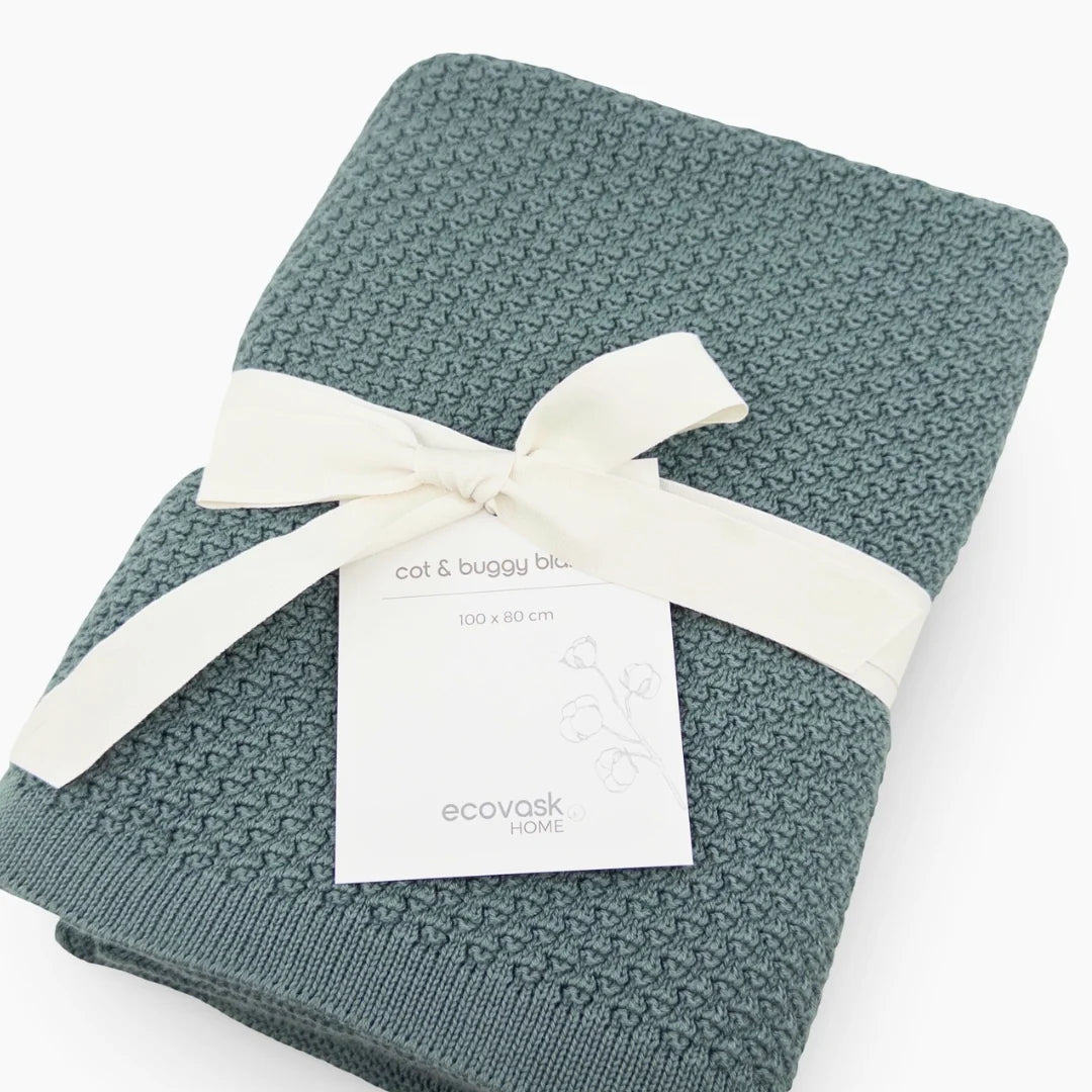 Cot | Buggy Blanket Summer Weight - Sea Foam