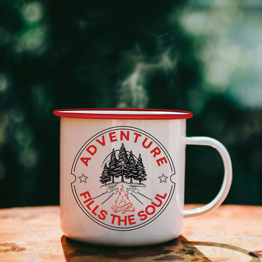 Krafftman - Enamel Mug - Adventure Fills The Soul