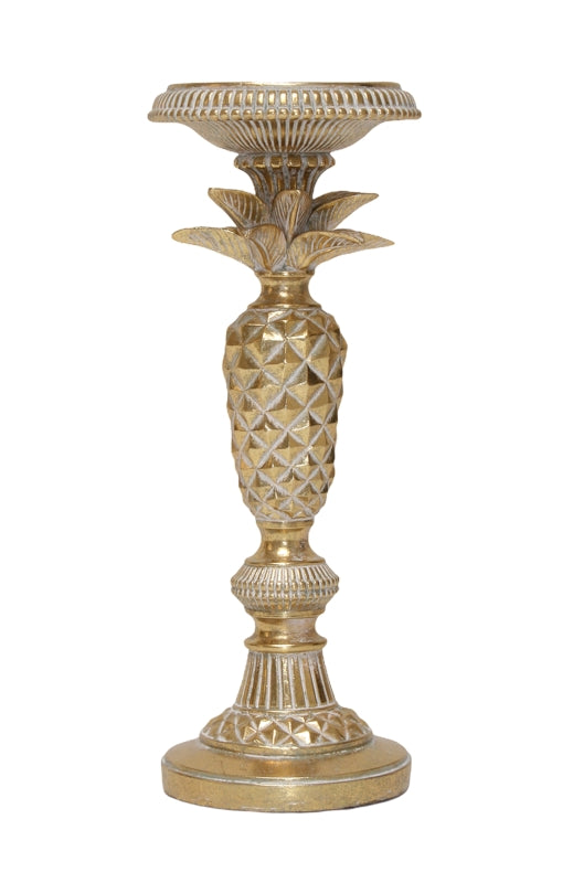 Gold Pineapple Candle Holder