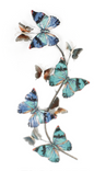 Vertical Butterflies Metal Wall Hanging