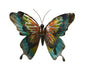 Butterfly - Blue and Green Metal Wall Hanging