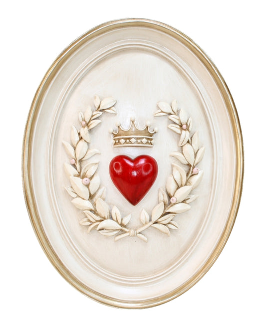 Heart With Olive Branch Wall Art