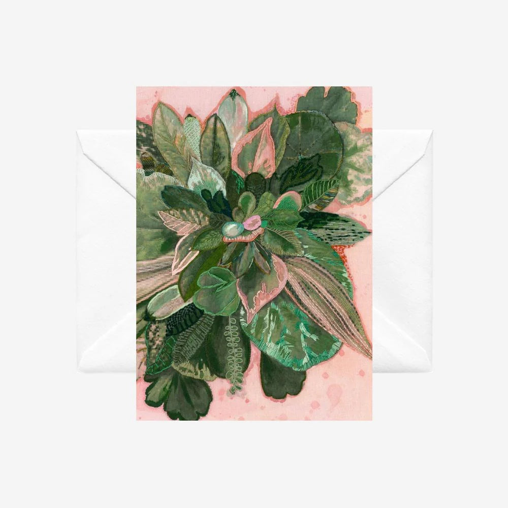 Lucky Green Leaves - Card