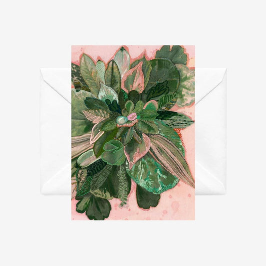 Lucky Green Leaves - Card