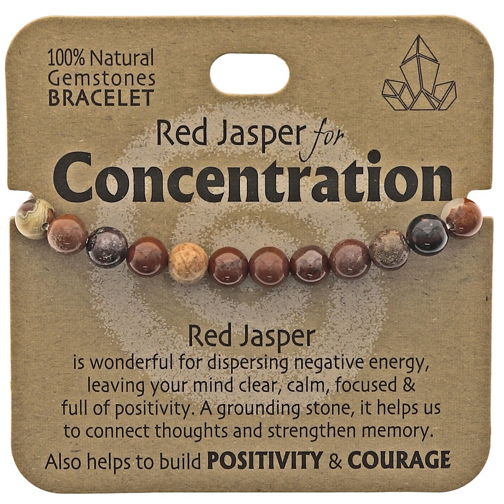 Concentration Bracelet Red Jasper