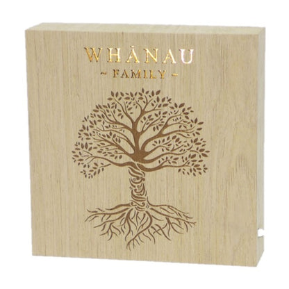 Whanau Wooden LED Block
