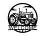 Classic Tractor Welcome Wall Ar