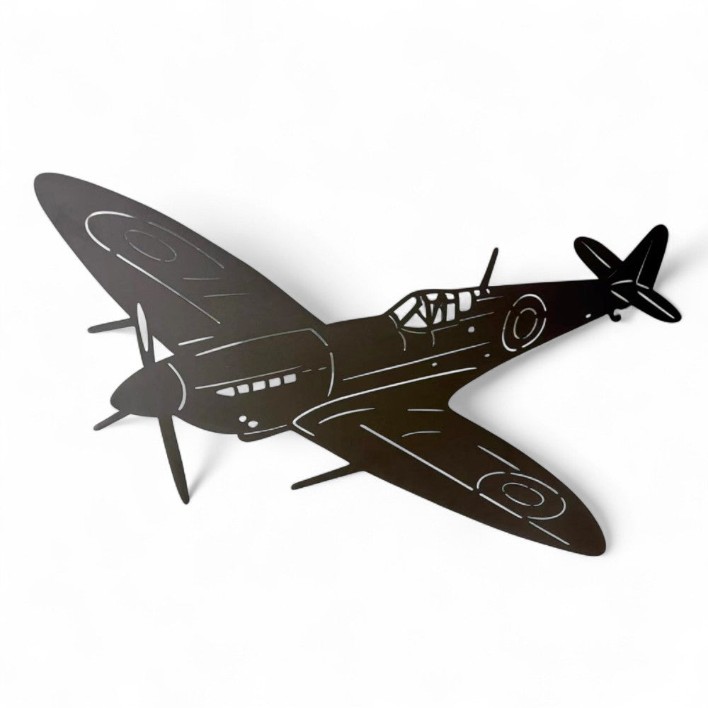 Spitfire Plane Rustic Wall Art