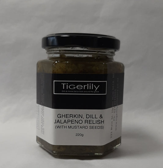 Gherkin, Dill & Jalapeno Relish with Mustard  Seeds 210g