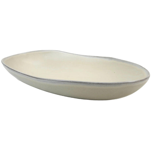 Large Melfi Oval Dish - White