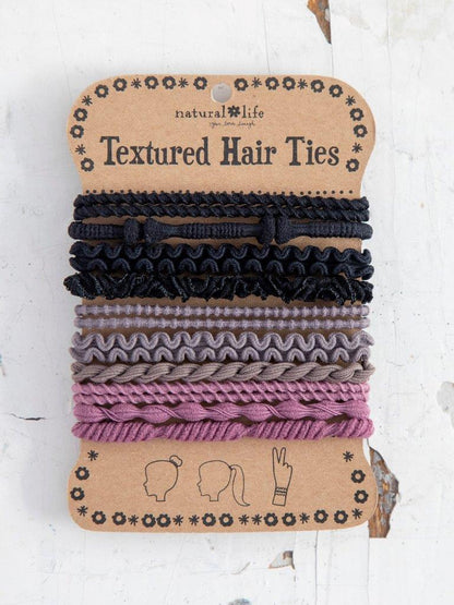 Textured Hair Ties - Set/10