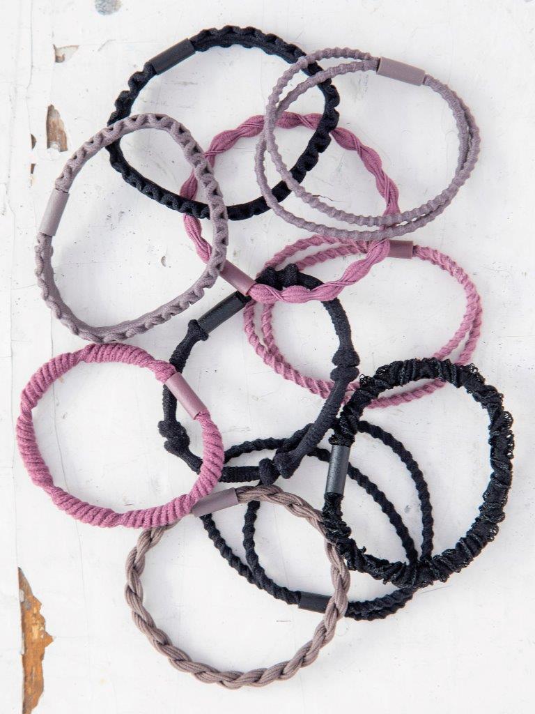 Textured Hair Ties - Set/10