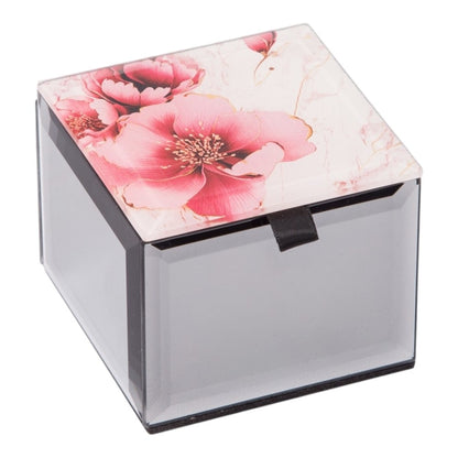 Peony Flowers Mini Trinket Box
