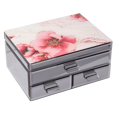 Peony Flowers Large Jewellery Box