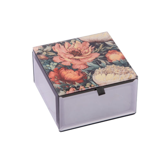 Red Flowers Trinket Box