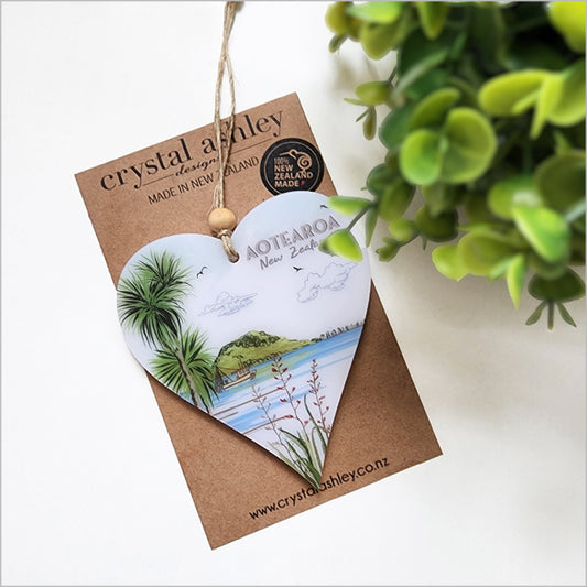 Ornament Printed: Heart Mt Maunganui