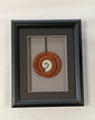 Framed Wood & Bone Koru