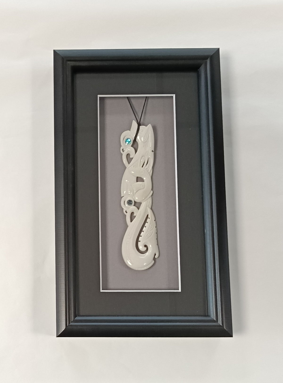 Framed Bone Manaia