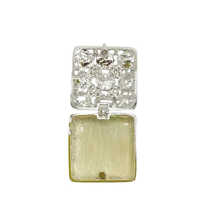 Trinket Box Square with Flowers
