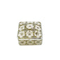 Trinket Box Square with Flowers