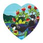 Jo May Ceramic 3D Textured Heart Wall Hanging - Tui