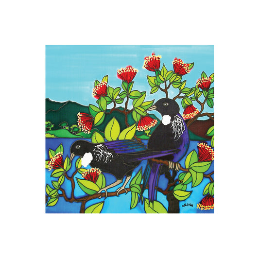 Jo May Square Ceramic Trivet / Wall hanging -Tuis