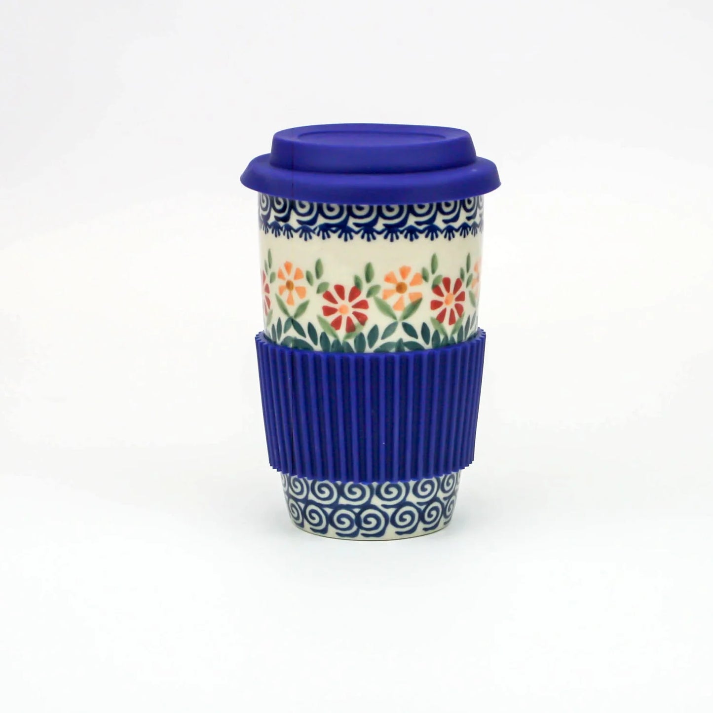 Travel Mug Spring Swirl