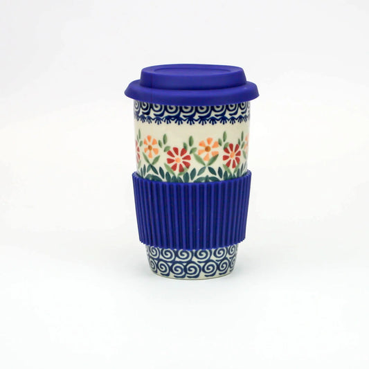 Travel Mug Spring Swirl