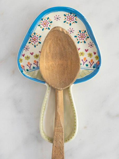 Mushroom Ceramic Spoon Rest