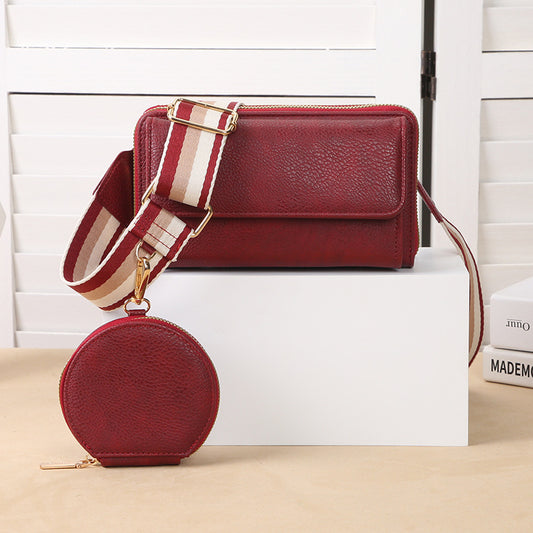 Chic Crossbody Bag Maroon
