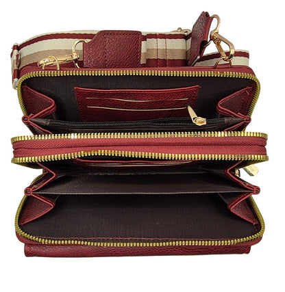 Chic Crossbody Bag Maroon