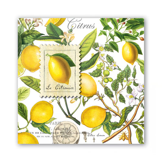 Lemon Basil Paper Napkins - Luncheon