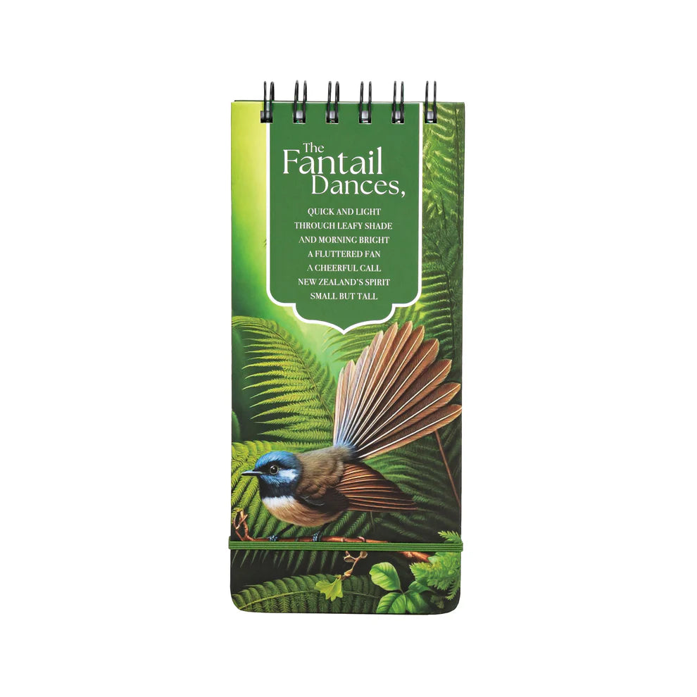 Notepad Spiral Poem Fantail Dances