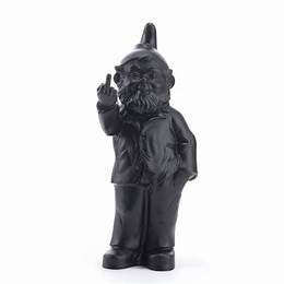 Black Pop Gnome With Finger