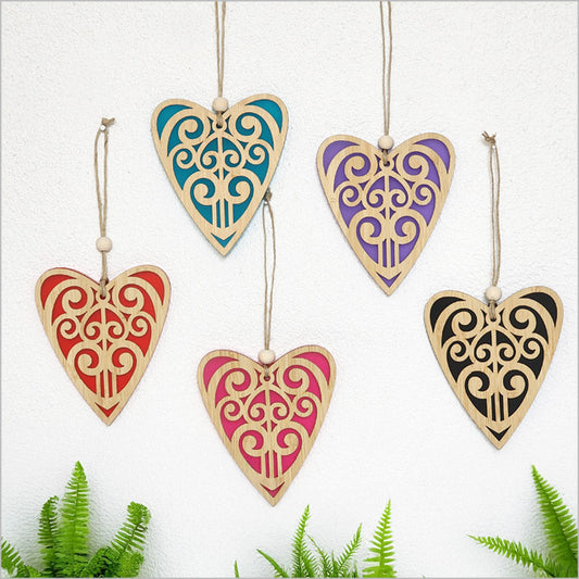 Ornament Heart: Koru