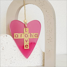 Load image into Gallery viewer, Ornament Heart: Aroha + Love
