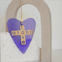 Load image into Gallery viewer, Ornament Heart: Aroha + Love
