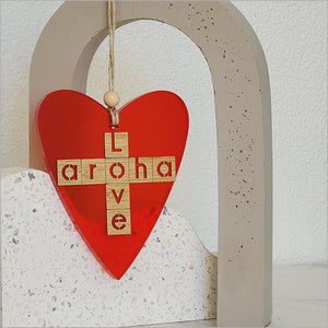 Ornament Heart: Aroha + Love