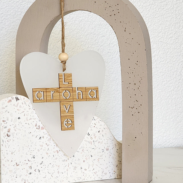 Ornament Heart: Aroha + Love