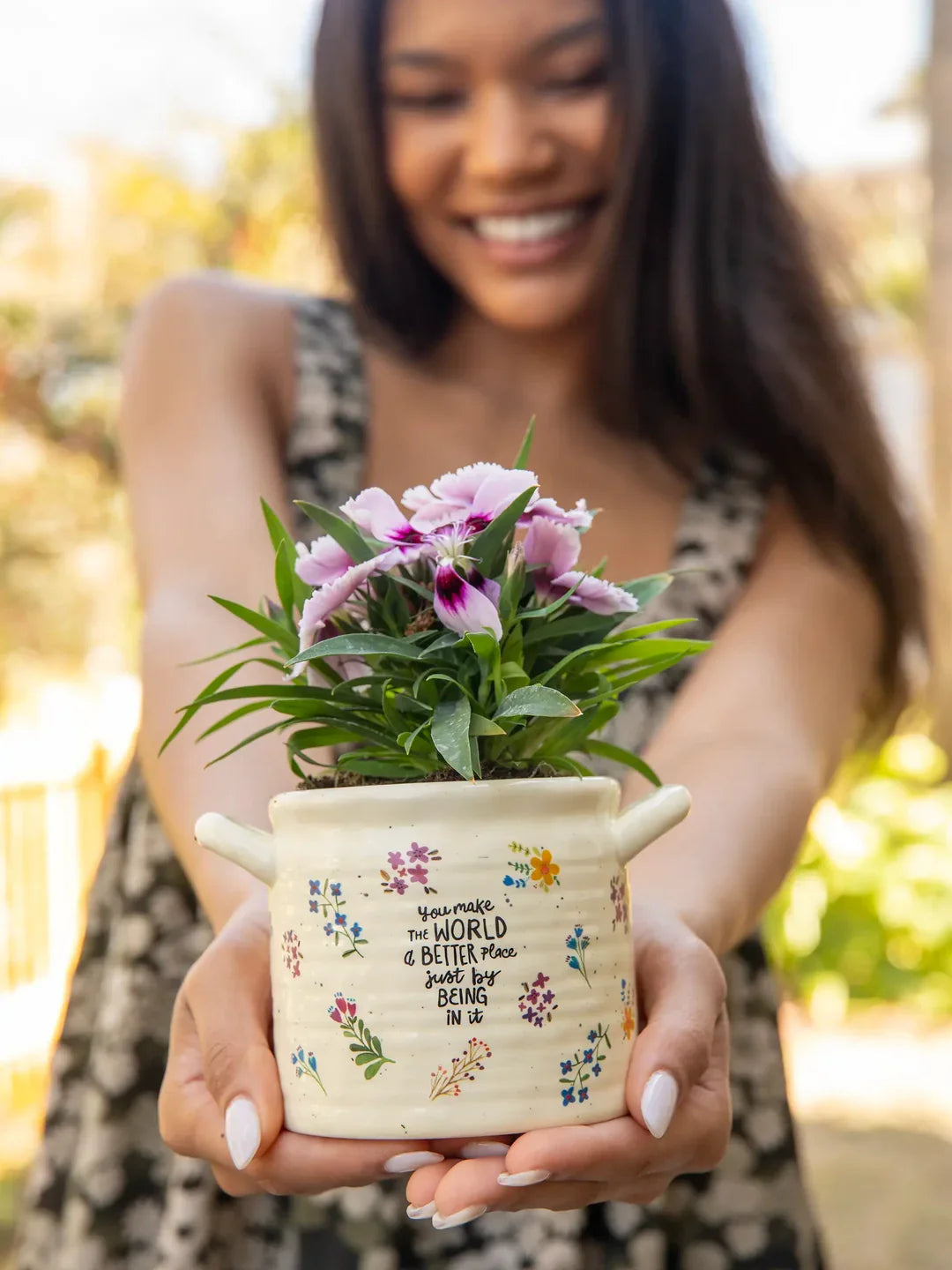 Crock Planter - You Make World